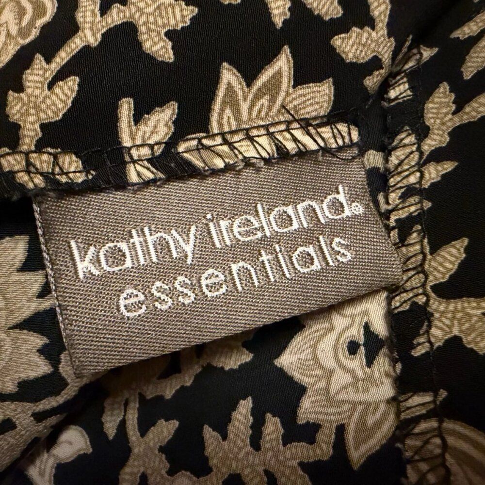 Kathy Ireland Black Floral Maxi Skirt - Picture 5 of 7